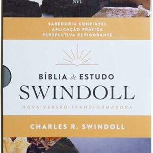 Bíblia de Estudo Swindoll: NVT - Capa Petra