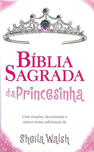Bíblia Sagrada da Princesinha, NTLH, Capa Dura Almofada, Rosa Glitter