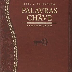 Biblia De Estudo - Palavras - Chave - Luxo Marrom Classica