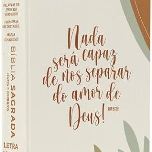 Bíblia Sagrada Nada Será Capaz | ARC | Letra Maior | Harpa e Corinhos | Capa Dura