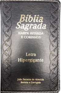 Bíblia Letra Hipergigante PU Luxo com índice e Harpa