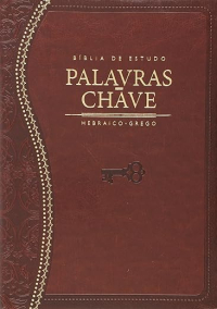 Bíblia De Estudo – Palavras – Chave – Luxo Marrom Clássica