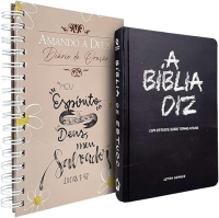 Kit Bíblia de Estudo Diz NAA Giz + Diário de Oração