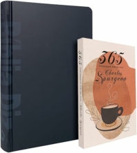 Kit Bíblia de Estudo Diz NAA Sticker + 365 Mensagens Diárias com Charles Spurgeon