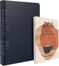 Kit Bíblia de Estudo Diz NAA Sticker + 365 Mensagens Diárias com Charles Spurgeon
